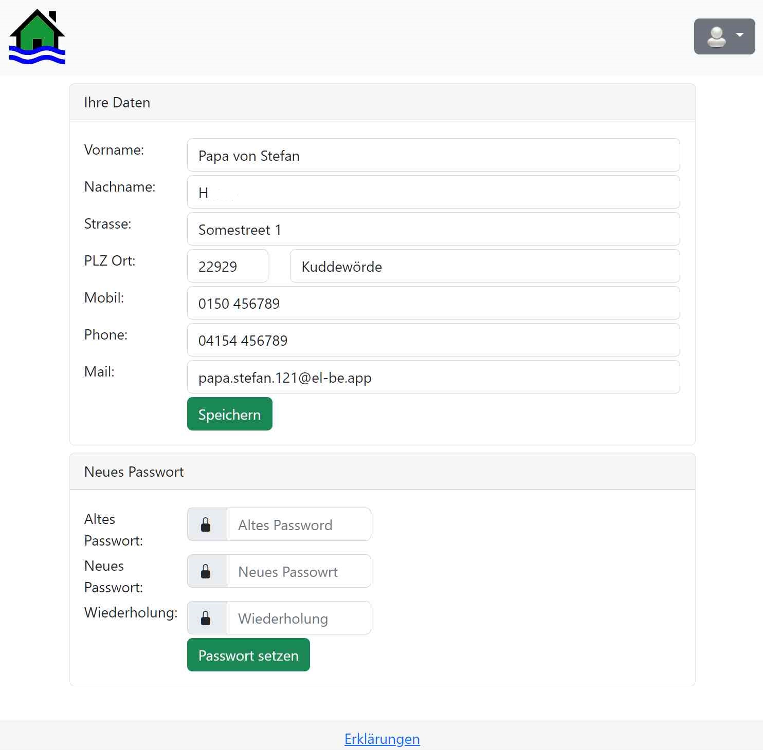 el-be.app Profil-Seite