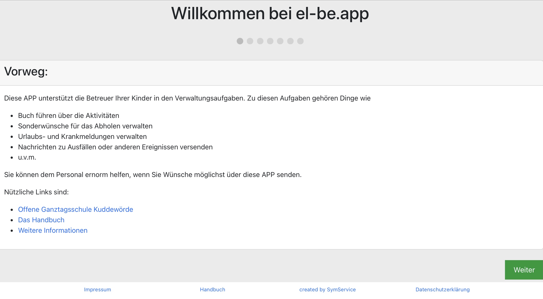 el-be.app Registrierung